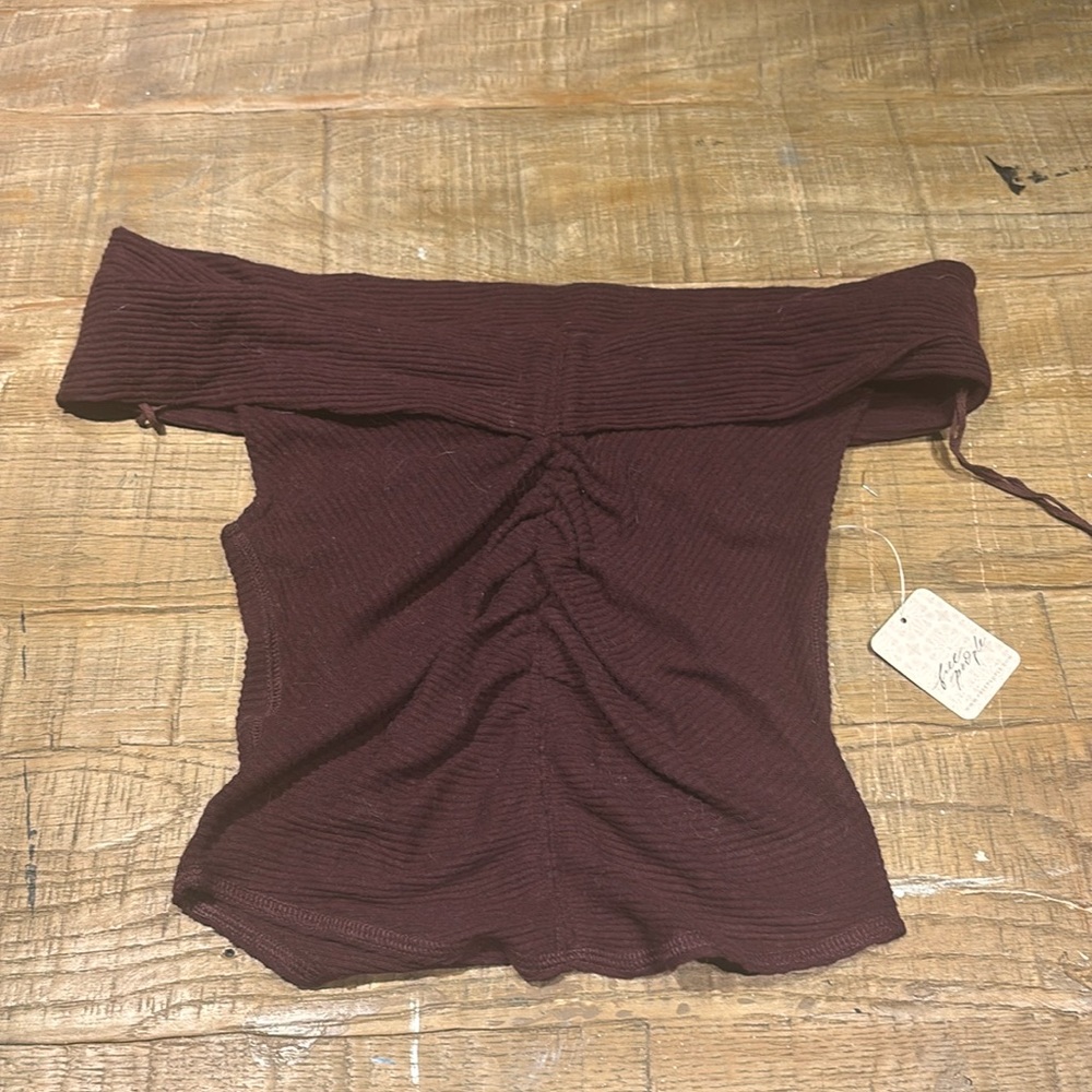 NWT Free People purple off the shoulder top